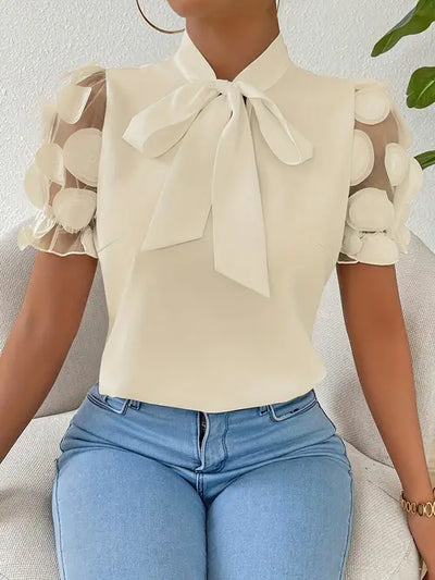 Felicia | Elegante Bluse mit Schleifenkragen für Damen