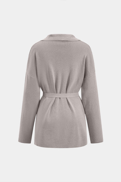 Celina | Stilvolles Strick-Zweiteiler-Set mit Taillengürtel