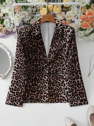 Angelique | Mutiger Leopard-Print Blazer für die moderne Frau