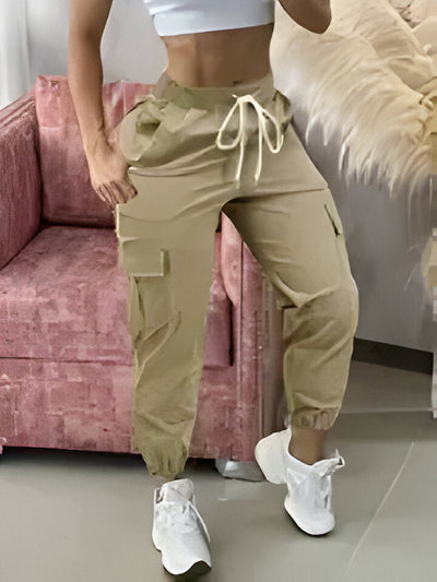 Bianca | Elegante Damen-Cargohose mit Kordelzug