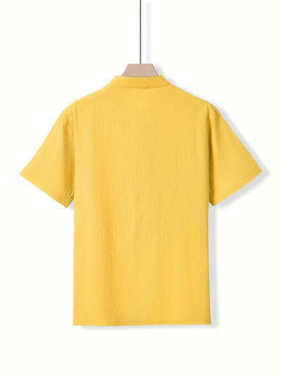 Markos – Lässig Kurzarm Hemd Mit Knopf