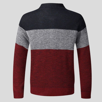 Gestreifte Strickjacke für Herren