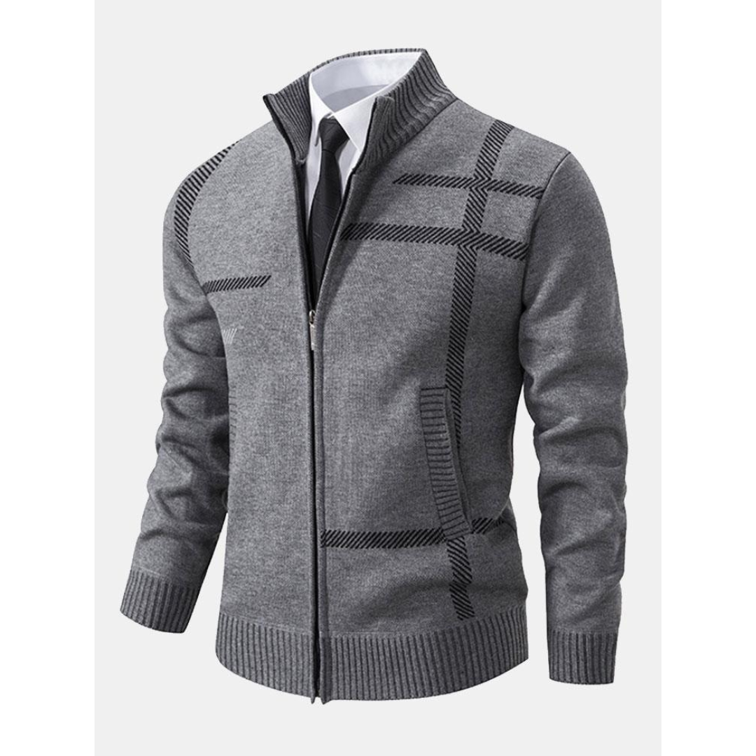 Reißverschluss-Strickjacke für Herren