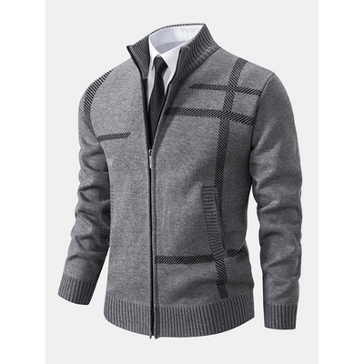Reißverschluss-Strickjacke für Herren