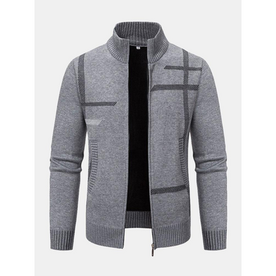Reißverschluss-Strickjacke für Herren