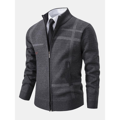 Reißverschluss-Strickjacke für Herren