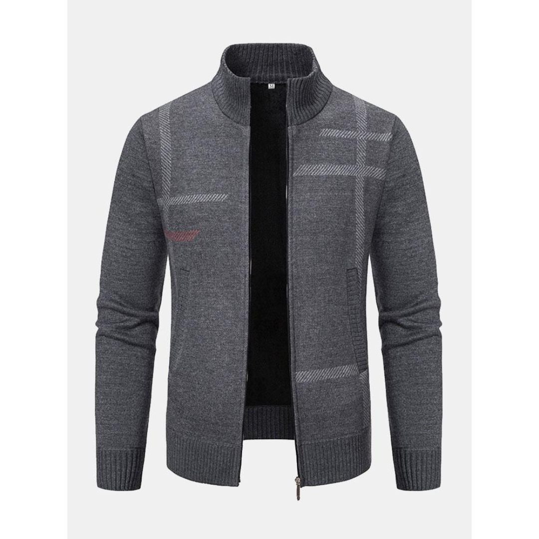 Reißverschluss-Strickjacke für Herren