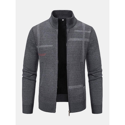 Reißverschluss-Strickjacke für Herren