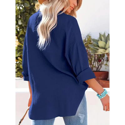 Langärmliges Freizeithemd Für Damen | Button Down