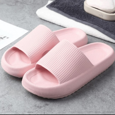 Gerippte Plateausandalen Offene Zehen Für Damen