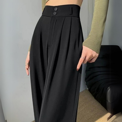 Hochgeschnittene Weitbein-Hose Für Damen