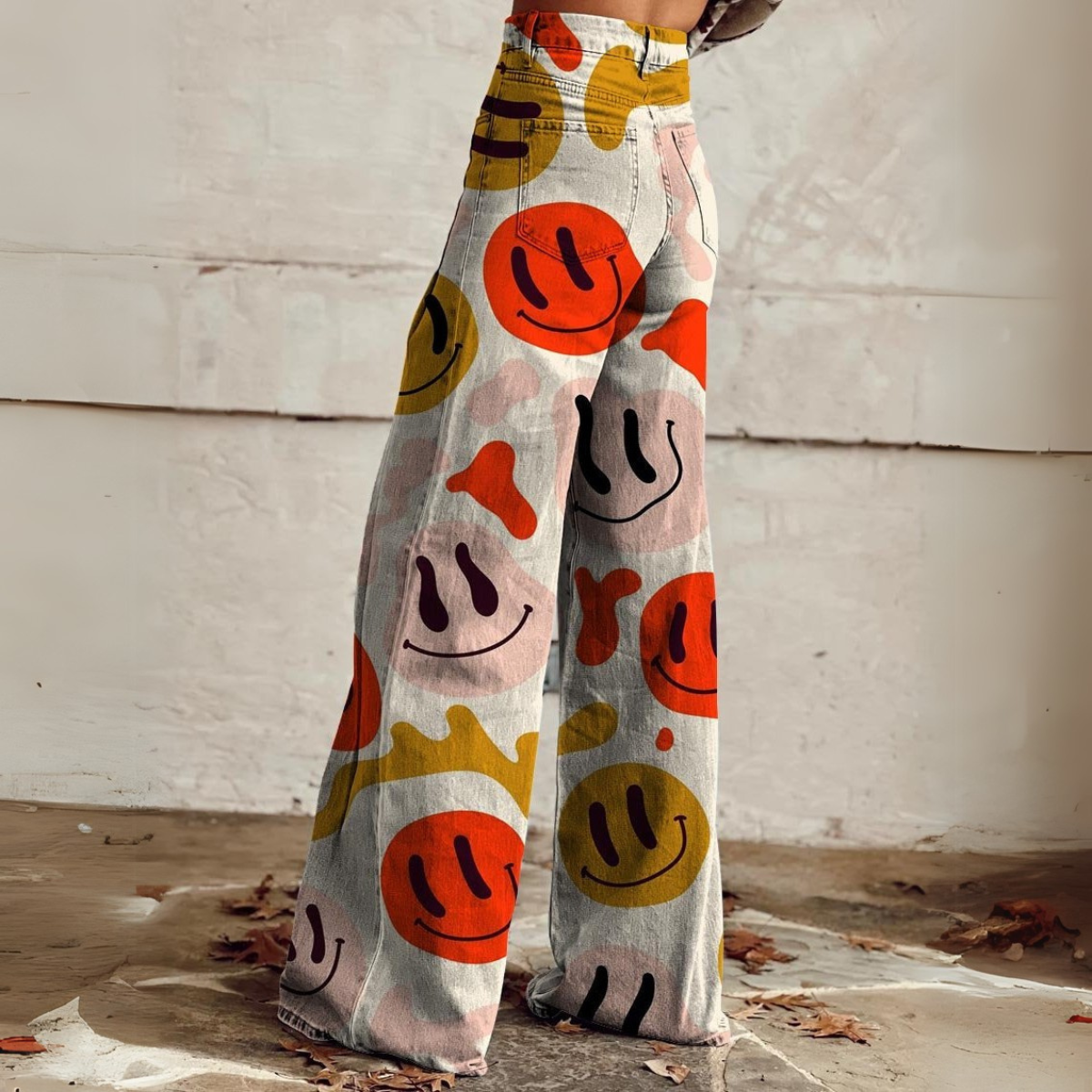 Auffällige Weite Hose für Damen