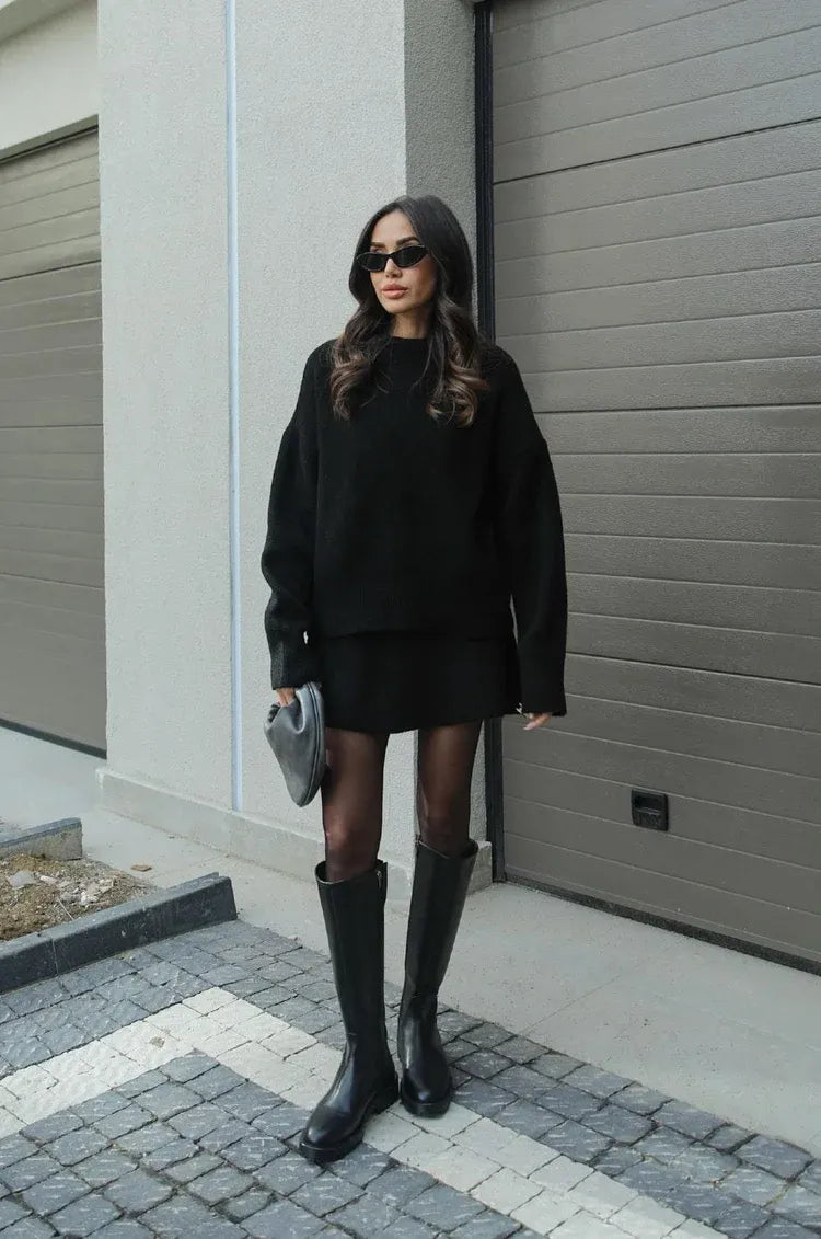 WIEN ELEGANTER PULLOVER KLEID