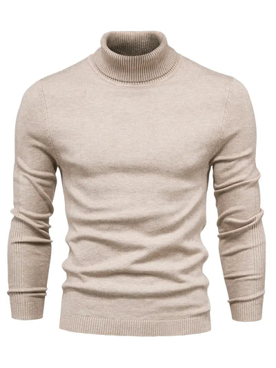 Pullover Herren Rollkragen Slim Fit | Langarm Smart Casual