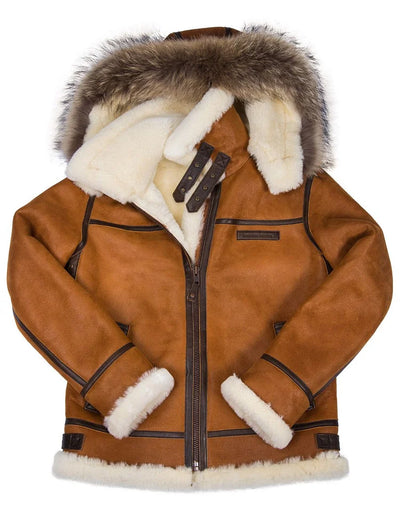 Leder wintermantel