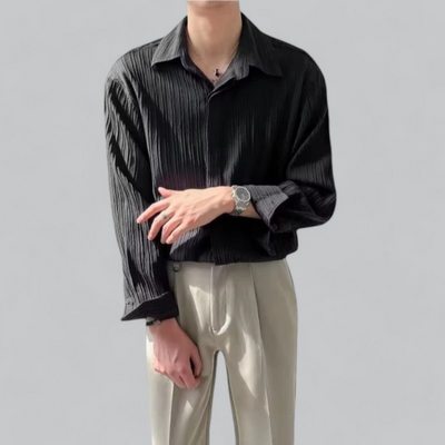 Elegantes Strukturiertes Hemd für Herren