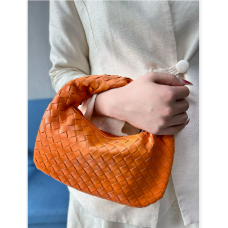 Damen Stylische Geflochtene Knotenhenkel Hand Tasche | Klein