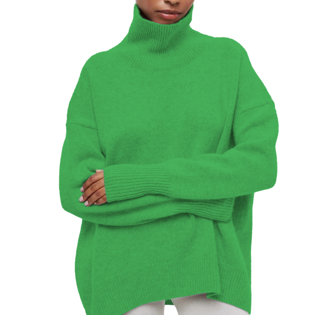 Pullover mit hohem Kragen für Damen