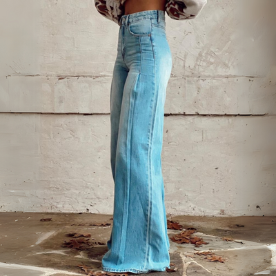 Hoch geschnittene Weitbein-Hosen für Damen