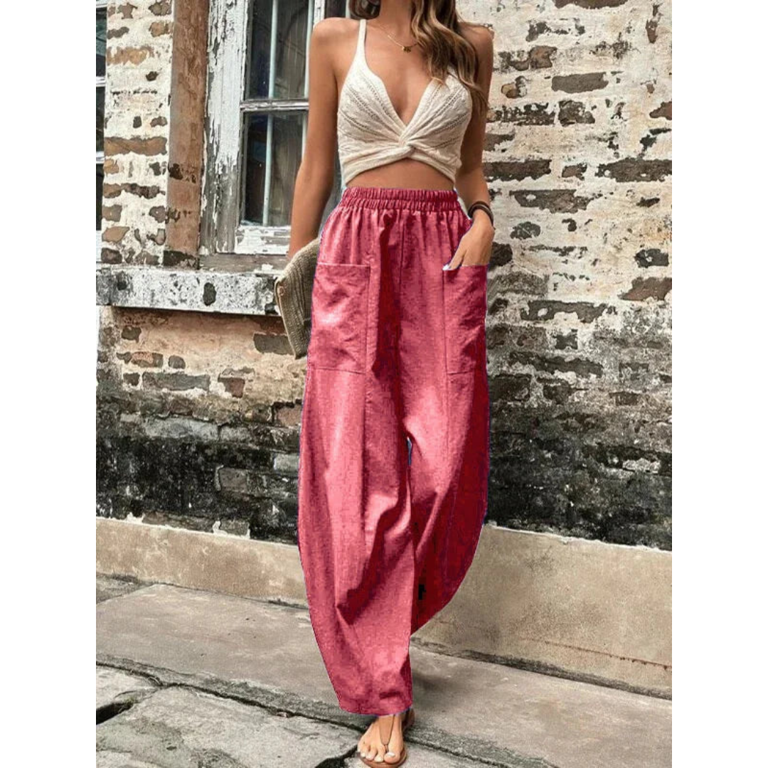 Hose mit Weitem Bein für Damen