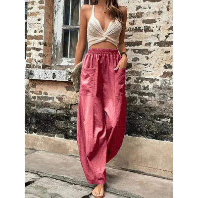 Hose mit Weitem Bein für Damen