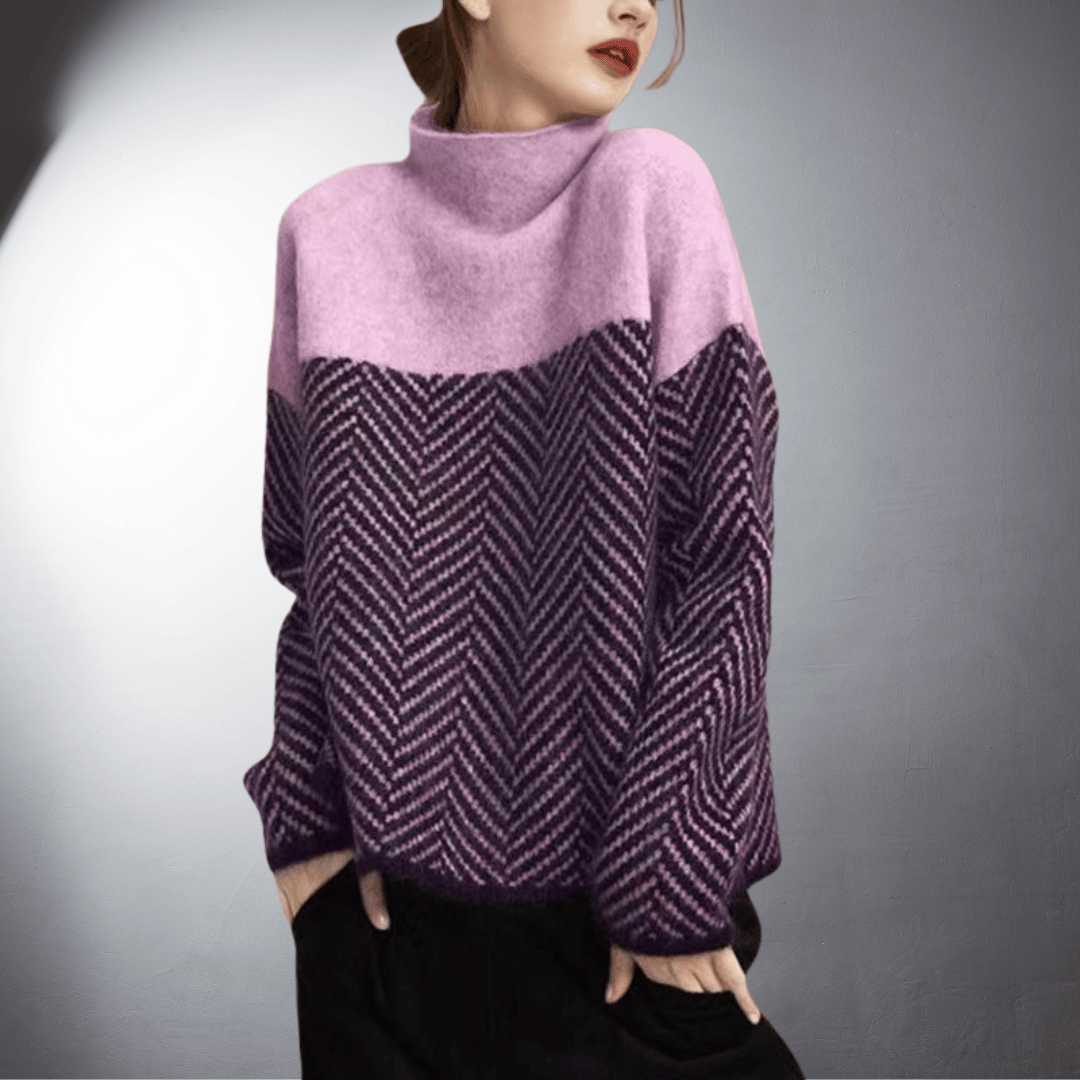 Ebba | Nachhaltiger Baumwoll-Turtleneck-Pullover
