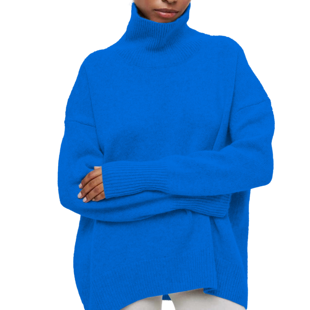 Pullover mit hohem Kragen für Damen