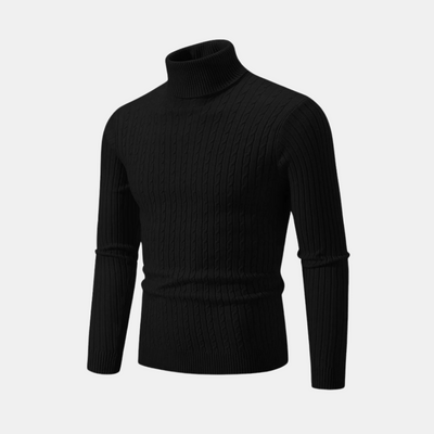 Antonio™ | Strickpullover mit Rollkragen und Zopfmuster