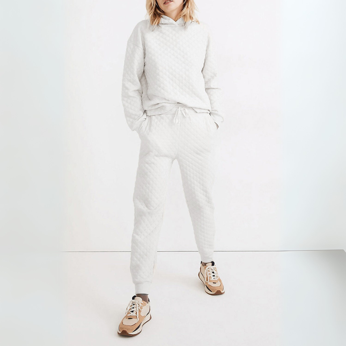 Gestepptes Hoodie-Set für Damen