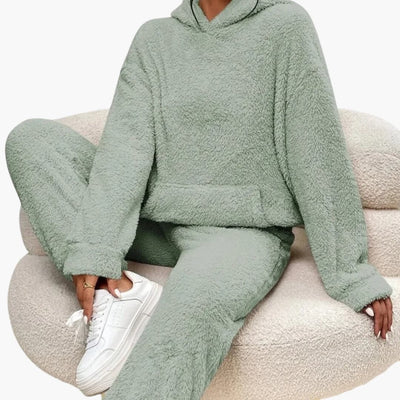 Teddy Hoodie Loungewear für Damen