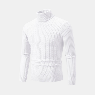 Antonio™ | Strickpullover mit Rollkragen und Zopfmuster