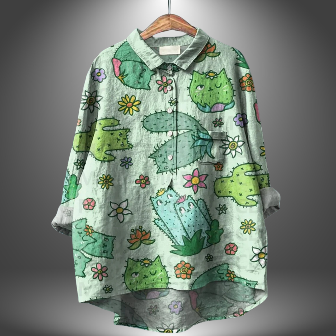 Virginia | Artisan Floral Shirt für Frauen