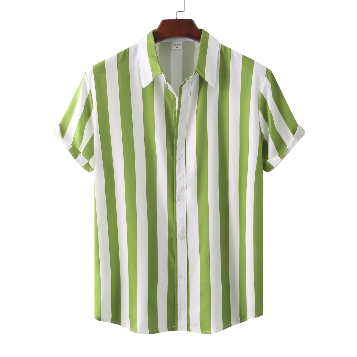 Streifen Kurzarm-Hemd für Herren