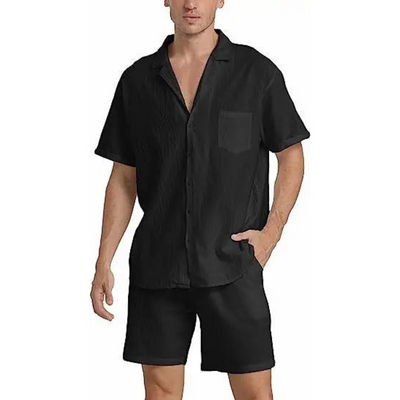 Button-Down Hemd und Shorts Set für Herren
