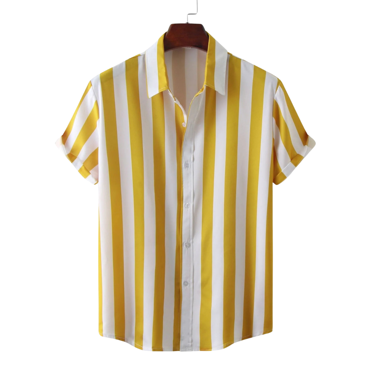 Streifen Kurzarm-Hemd für Herren