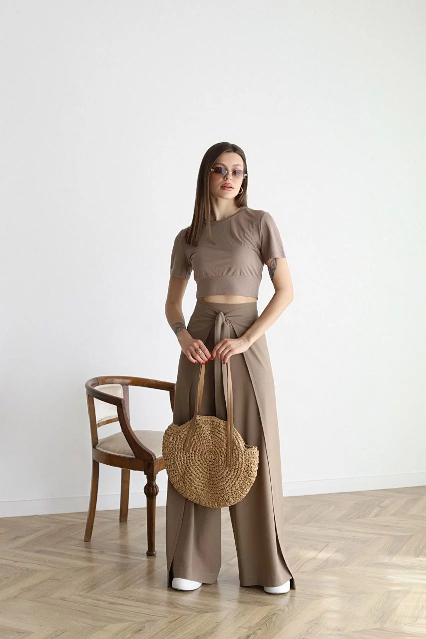 Weite leinenhosen für frauen