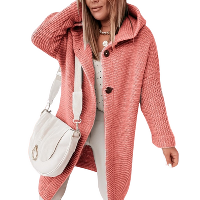 Strick-Cardigan mit Kapuze für Damen