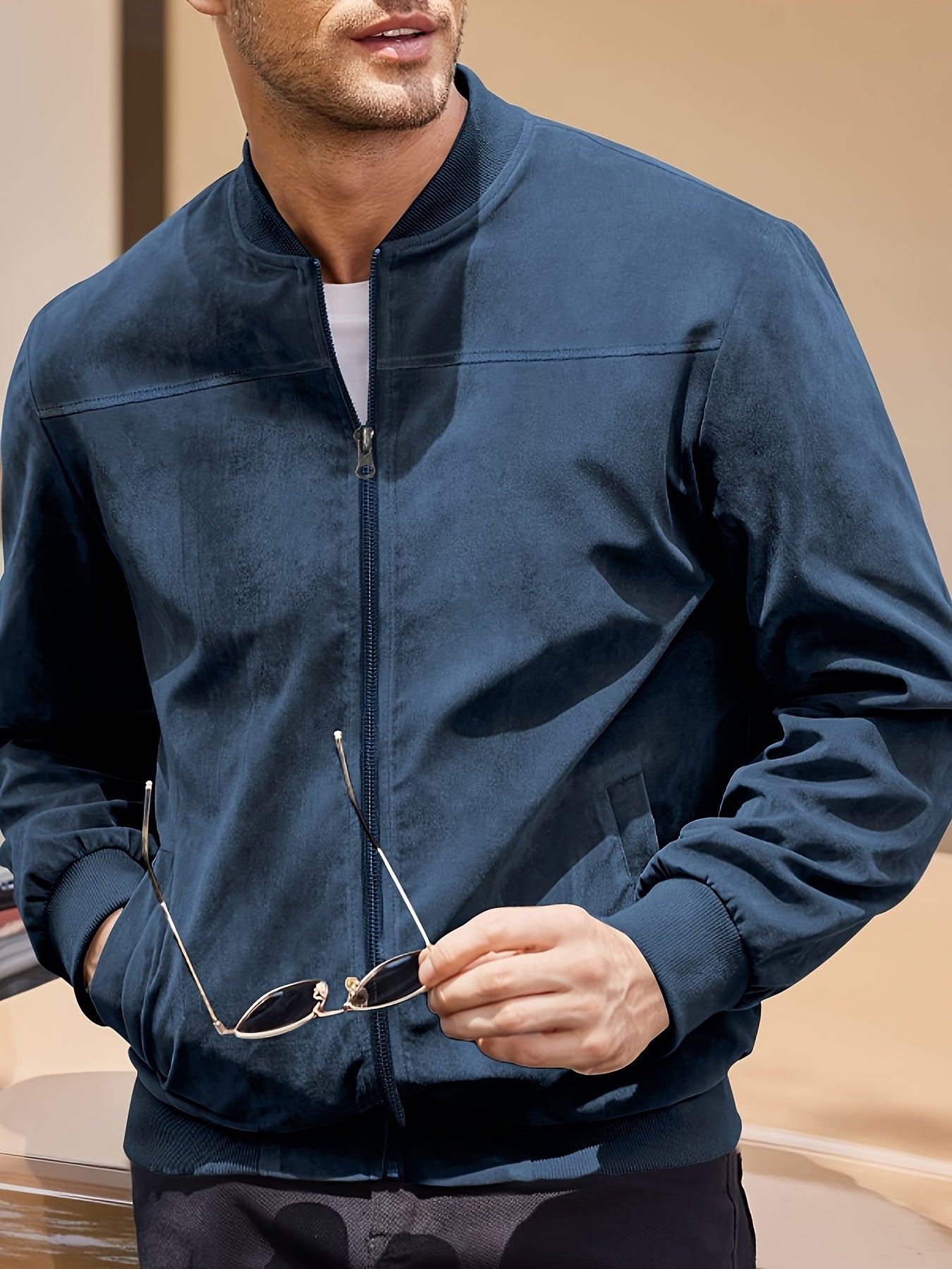 MIRAVO | Retro Herrenjacke aus Wildleder-Optik