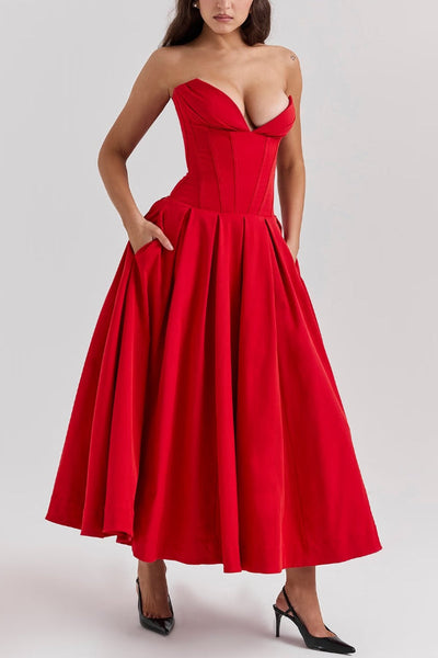 Lorelei® | Trägerloses Midikleid
