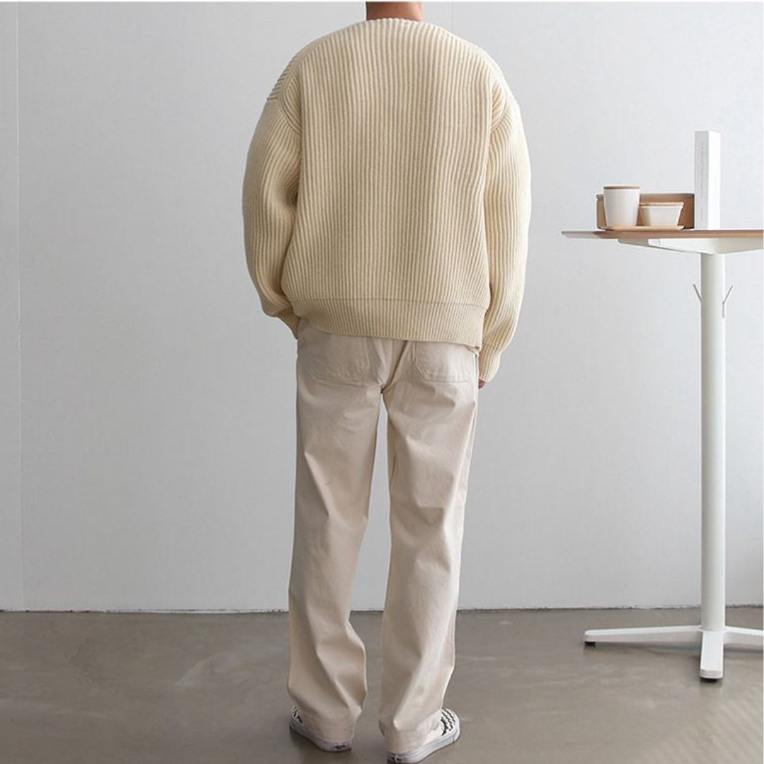 Ripp-Zipperjacke für Herren