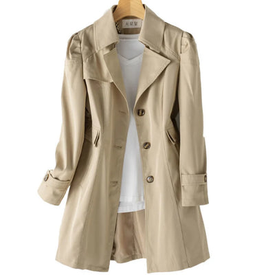 Damen Trenchcoat mit Kapuze | Winter