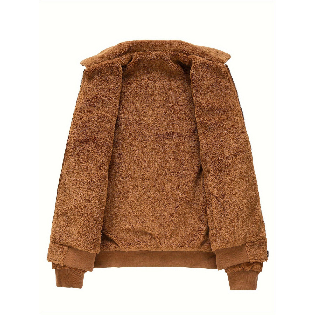 Cordjacke mit weichem Kragen für Herren