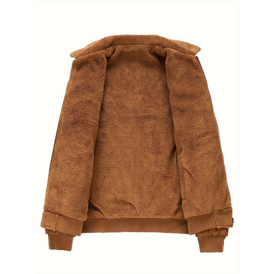 Cordjacke mit weichem Kragen für Herren