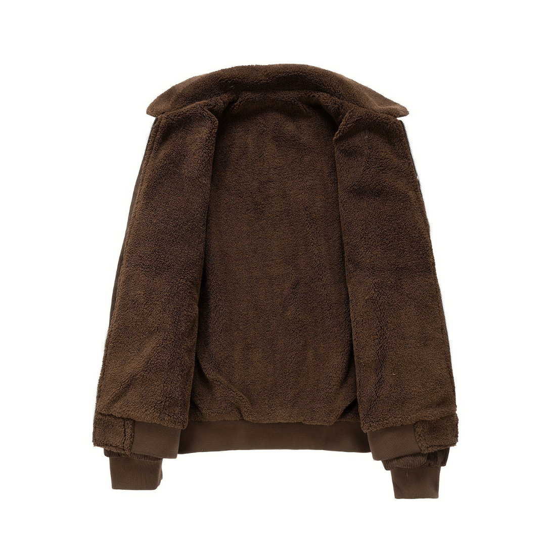 Cordjacke mit weichem Kragen für Herren