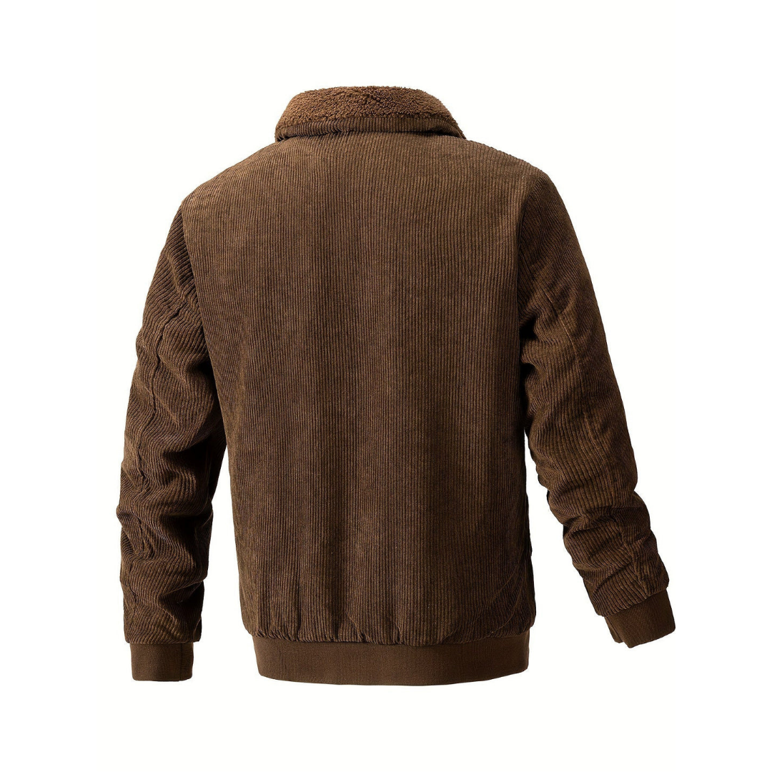Cordjacke mit weichem Kragen für Herren
