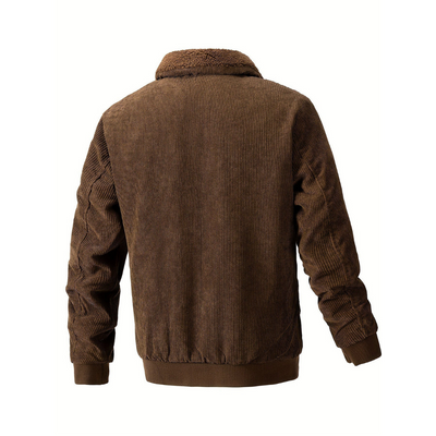 Cordjacke mit weichem Kragen für Herren