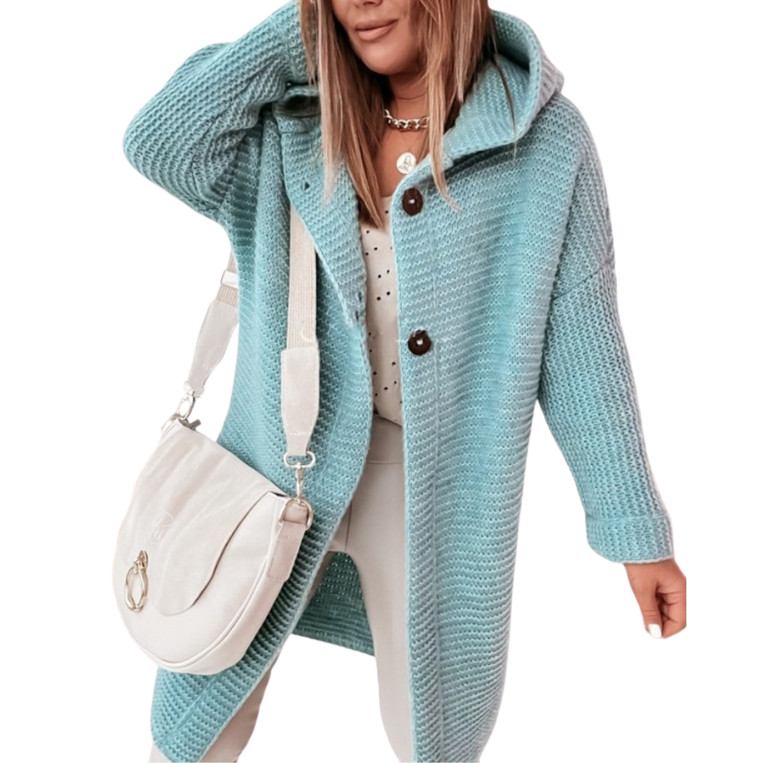 Strick-Cardigan mit Kapuze für Damen
