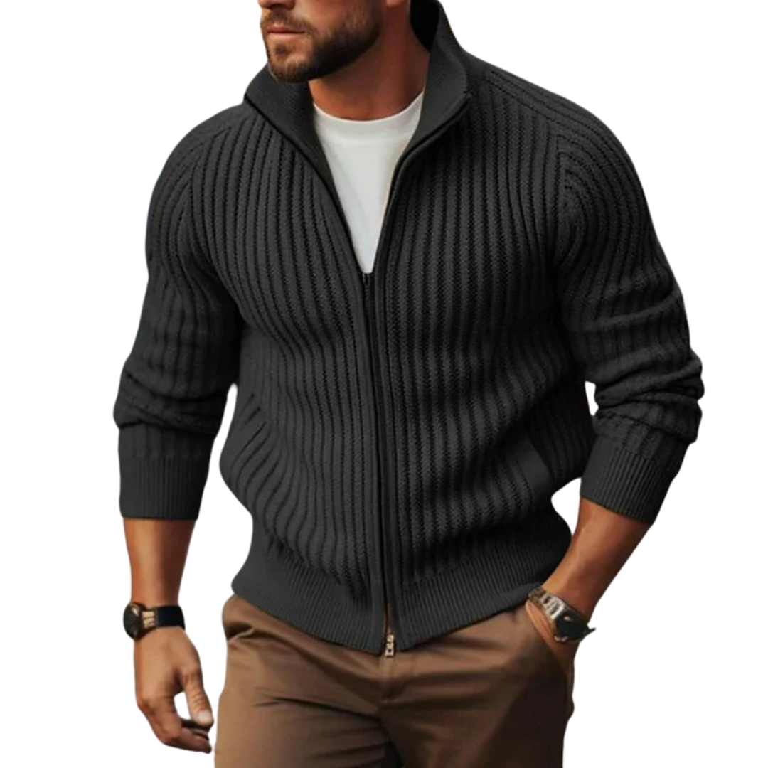 Strickjacke mit Reißverschluss für Herren