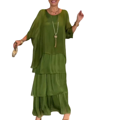 Stufen-Maxikleid für Damen