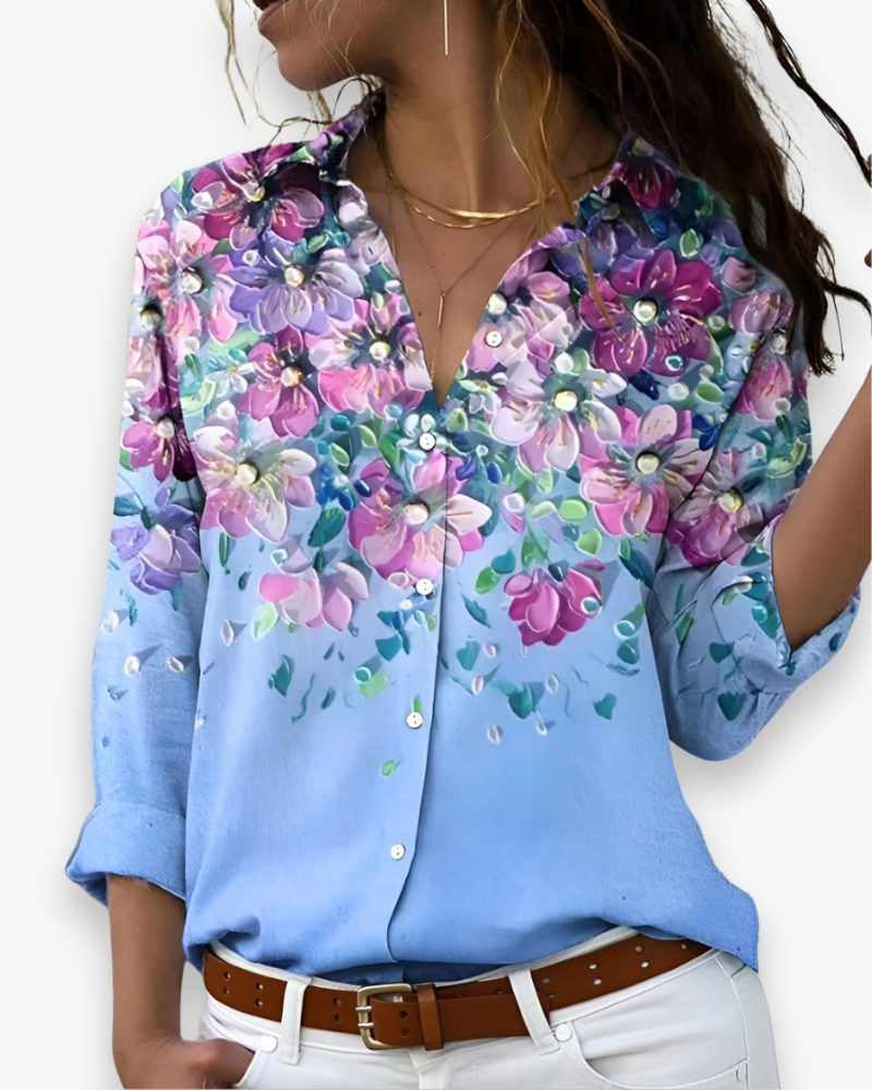 Damen Lässige Druckbluse | Zeitloser Stil